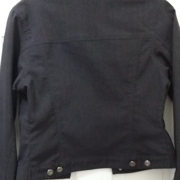 Seduction -Grey Jean Jacket with buttons - Picture 3 of 5